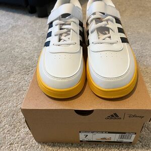 Adidas Kids Shoes - White and Yellow